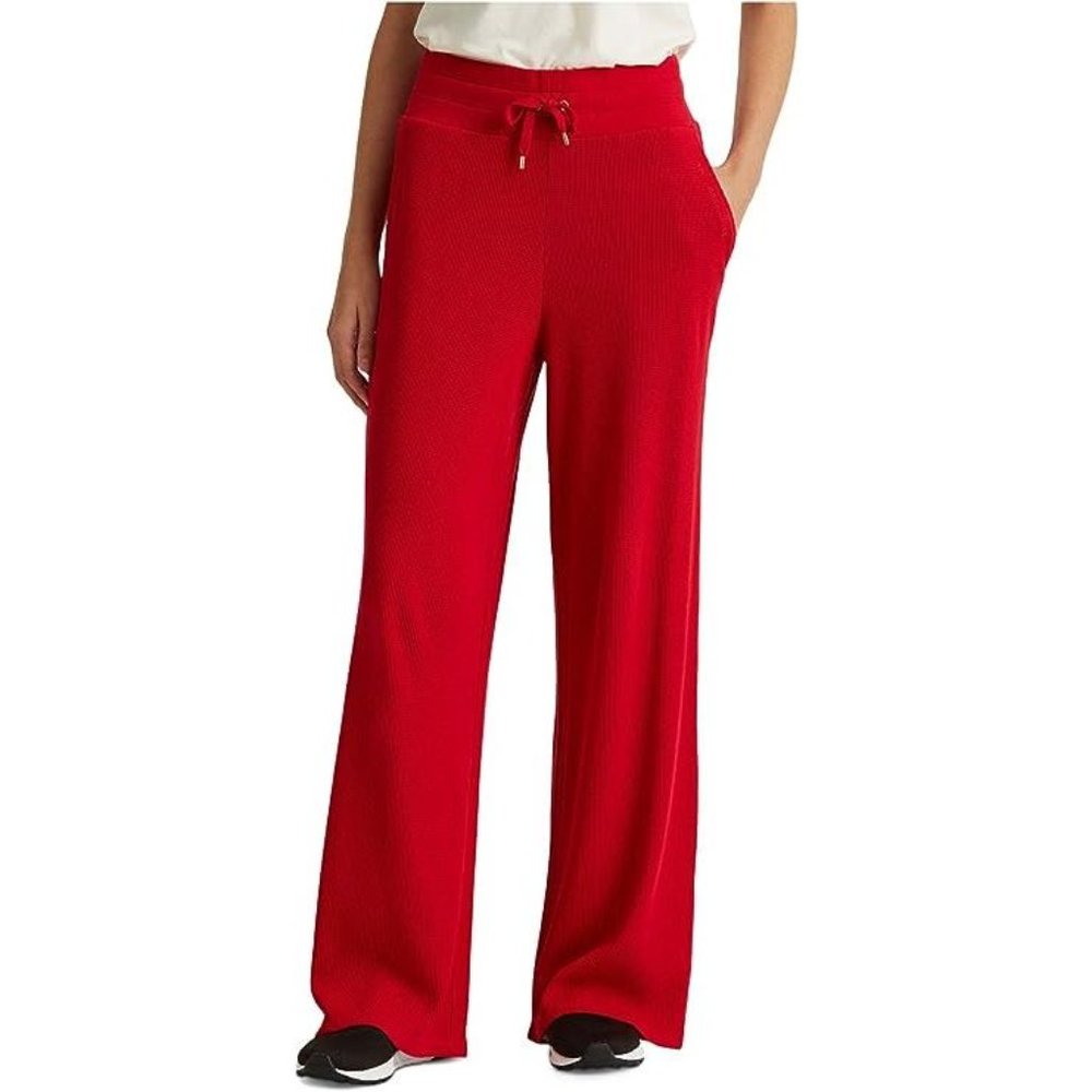 NWT $120 LAUREN RALPH LAUREN WOMEN 3X JOGGER PANTS Thermal Waffle Knit SweatpanT